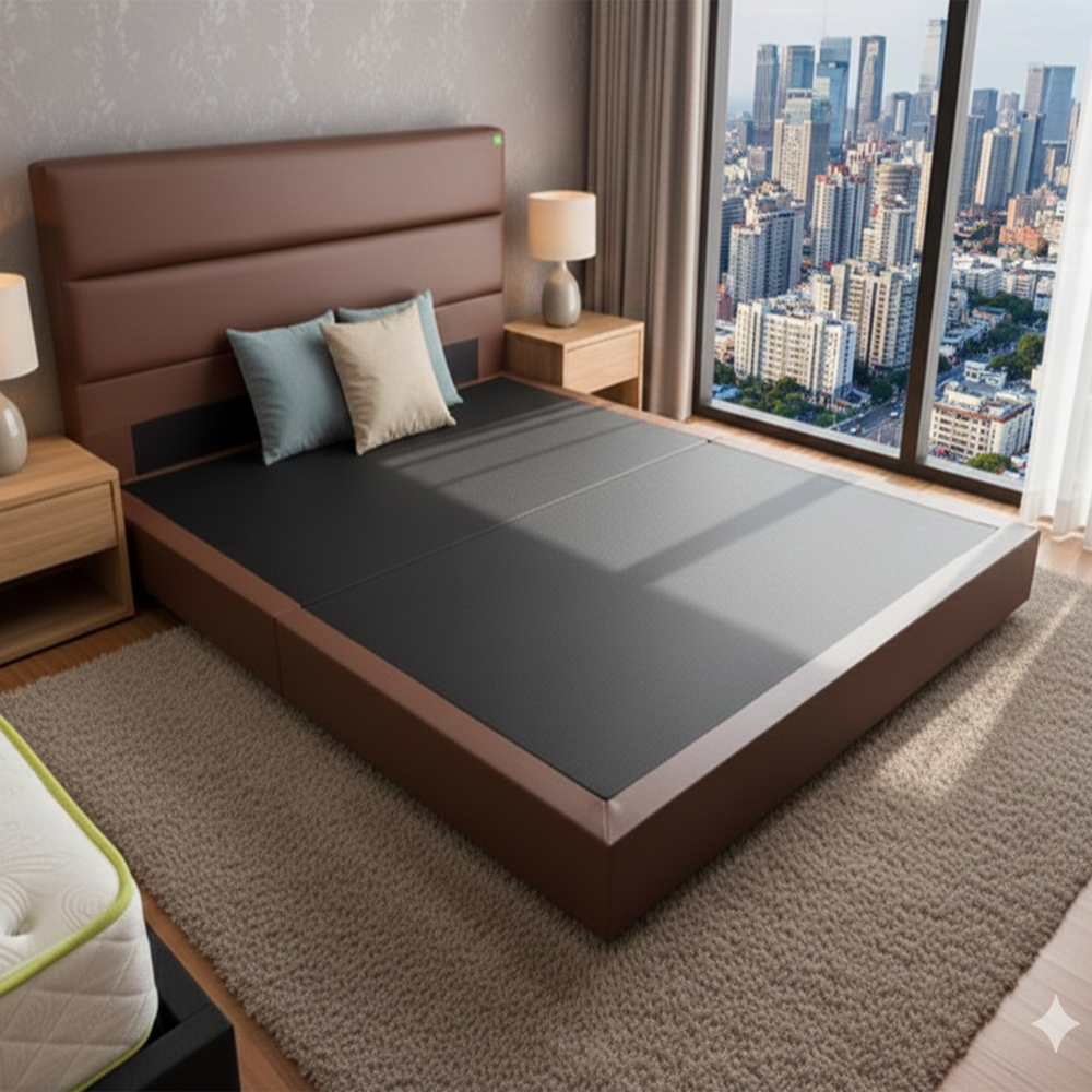 360 - BED 1618 HEADBOARD + DIVAN