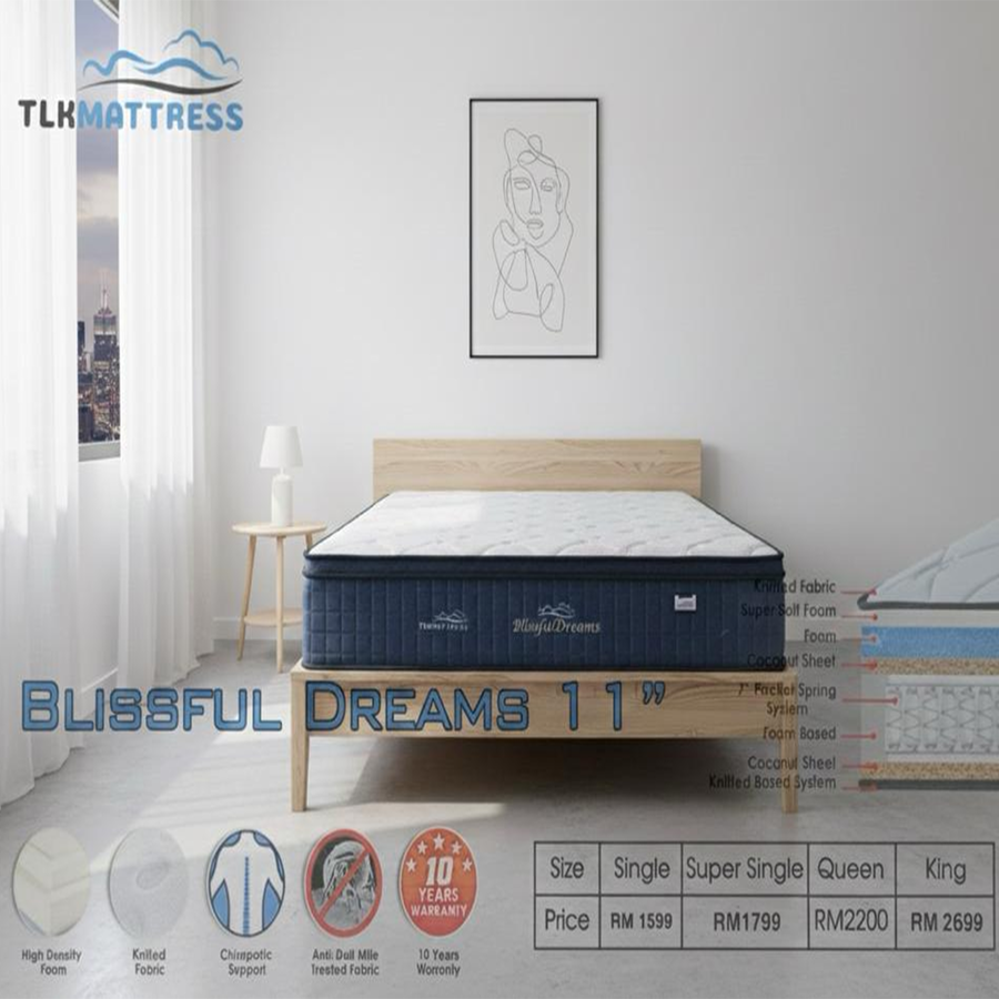 TLK MATTRESS (BLISSFUL DREAMS 11'')